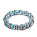 KALEN Charm Bead Stainless Steel Skull Accessories Men Bracelet