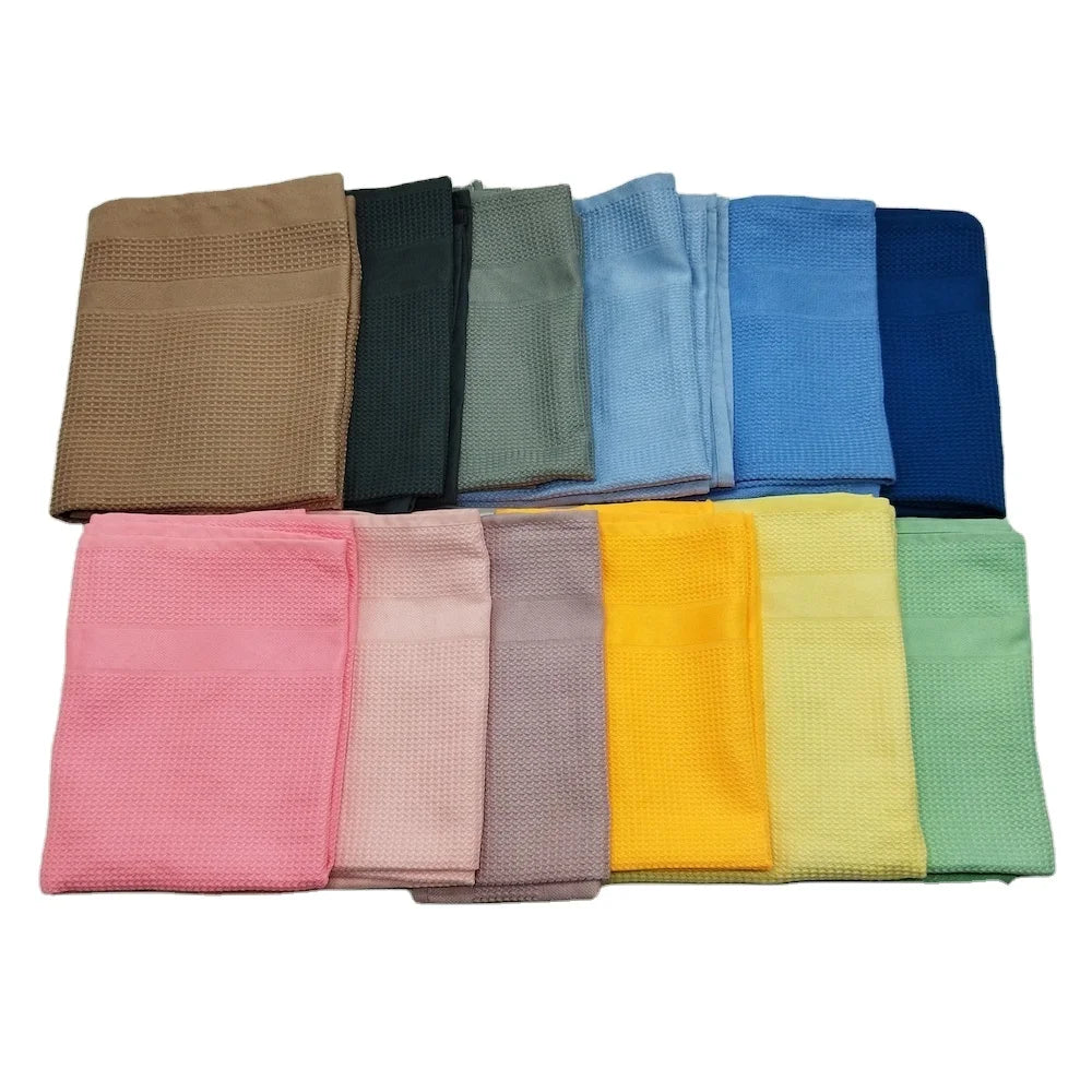 Window Glass Cloths  Microfibre  Dish Towels Embroidered Logo Tea Towel Set Microfibre Cleaning Cloths