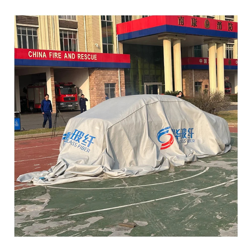 Fire Safety Protection Retardant Resistant Extinguisher Emergency Lithium Battery EV Car Fire Blanket