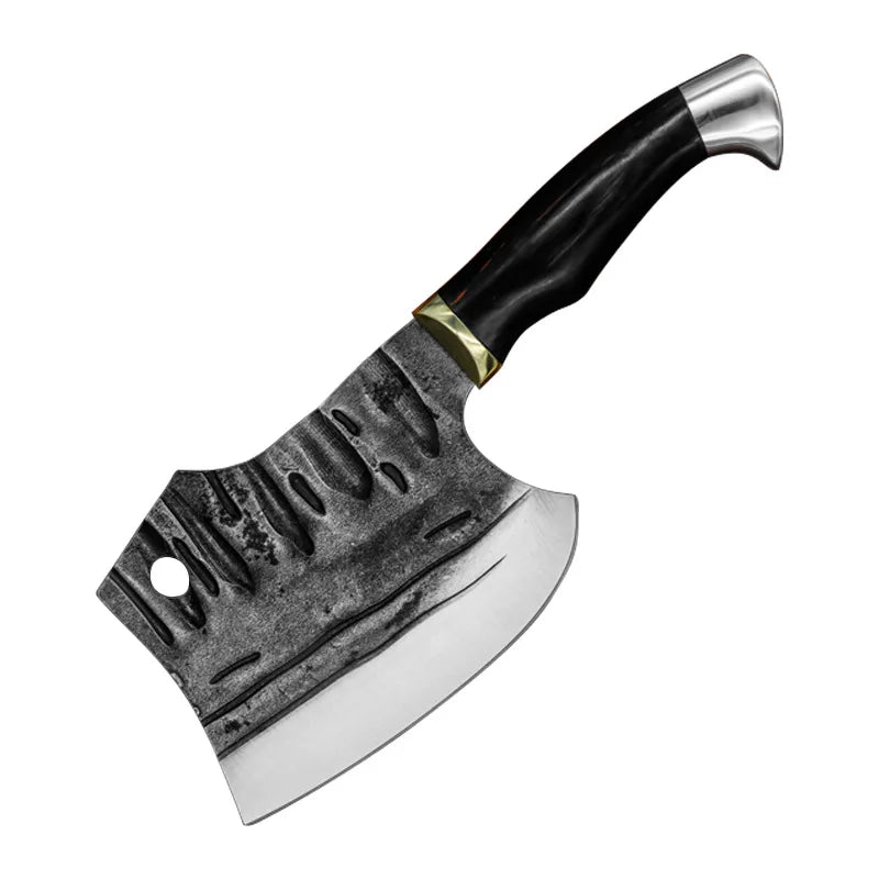 Handmade 7 Inch Heavy Duty Chopper Knife with Pakkawood Handle Forged Stainless Steel Kitchen Axe Knives