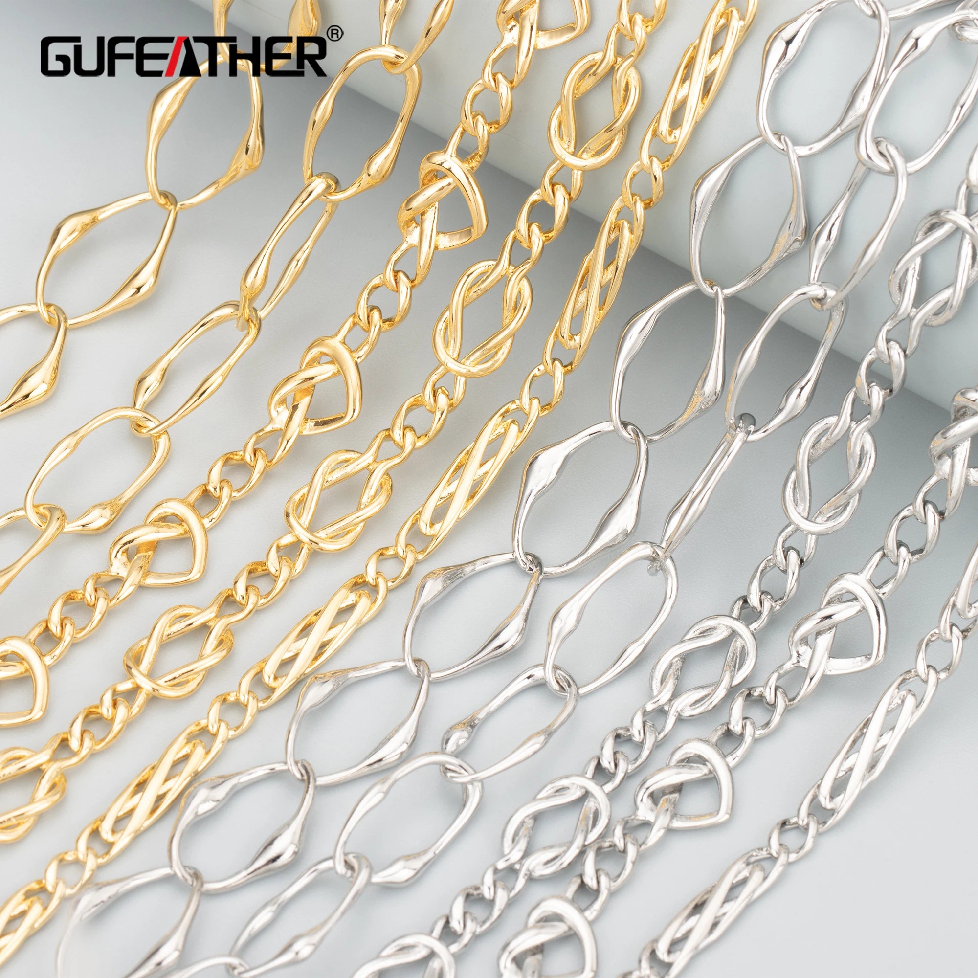 C295 Diy Chainnickel Free18k Gold Rhodium Platedcopperhand Madejewelry Makingbracelet Necklace Accessories 50cm/lot