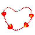 Plastic Red Heart-shaped Flashing LED Necklace for Party Wedding Christmas & Birthday-China Manufacturer