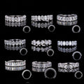Starsgem Wholesale Custom Moissanite Gold Ring Mens Moissanite Ring Half Row Moissanite Diamond Ring