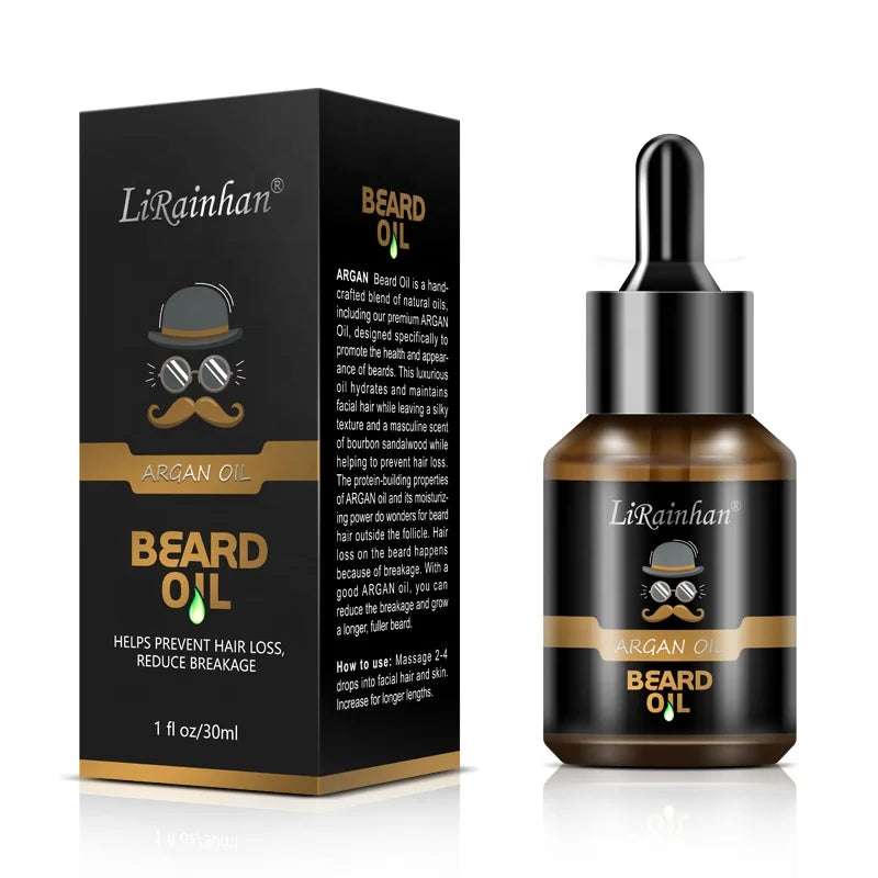 Argan Beard Oil Private Label Moisturizing Nourishing Beard Oil for Men Beard Essential Oil
