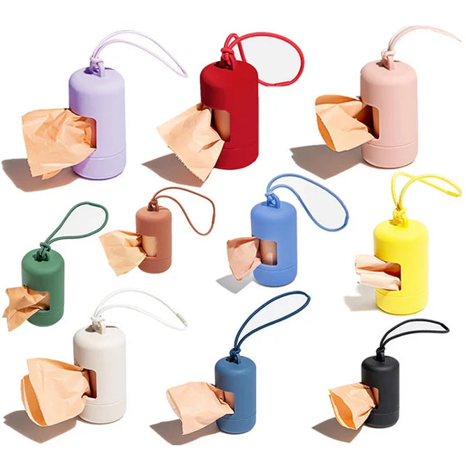 OEM ABS Dispenser Garbage Bag Dispenser Convenient Poop Bag Holder Dog Walking Supplies Puppy Pet Supply