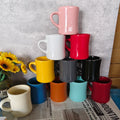 Custom Logo 10-Ounce Ceramic Retro Diner Style Heavyweight Restaurant Mug
