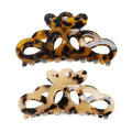 9.3cm Hair Claw Classic Tortoiseshell Hollow Design Claw Durable and Styling Hair Accessories for Women Girls