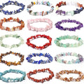 Crystal Chip Beaded Bracelets Colored Stone Bracelets Spiritual Bead Bracelets Elastic Jewelry Model for Gifts