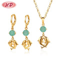 Summer New Arrival Popular JewelryAmerican 18k Zircon Gold Plated Jewelry Sets for Kids