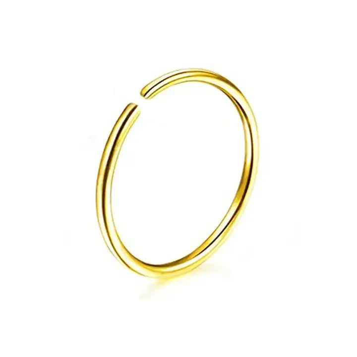 Tarnish Free Round End Effect Flexible Nose Piercing Jewelry Surgical Stainless Steel Piercing Nose Ring