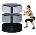 Amazonhot Sale Polyester Fabric Latex Hip Resistance Band Sets Exercise Loop Sport Workout Yoga Gym Fitness Bodybuilding S M L