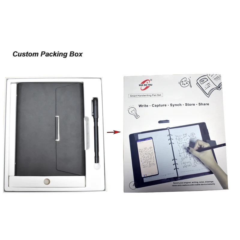 Smart Writing Digital Notebook Active Capacitive Digital Pen With Camera Loose Leaf Feature for Gifts