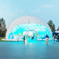 Outdoor Hotel Resort Geodesic Luxury Glamping Round Pvc Canvas Dome Tent House Desert Event Party Wedding Trade Show Igloo Tent