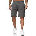 Manufacturer's Custom Logo Summer Streetwear Athletic Sweat Shorts for Men Breathable Canvas Material Mid Waist Solid Pattern