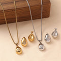HOVANCI Stainless Steel Hypoallergenic Jewelry Making Supplies Findings Stainless Steel Gold Wedding Necklace and Earring Set