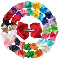8\" Big Bow Hair Clips for Girls Alligator Hair Accessories Grosgrain Ribbon Hair Bows for Parties Headdresses Boutique Style
