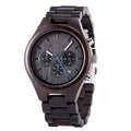 Direct From Manufacturer Bobo Bird Wood Chronograph Watch with Female/Male Design Fashion Quartz Movement Private Label