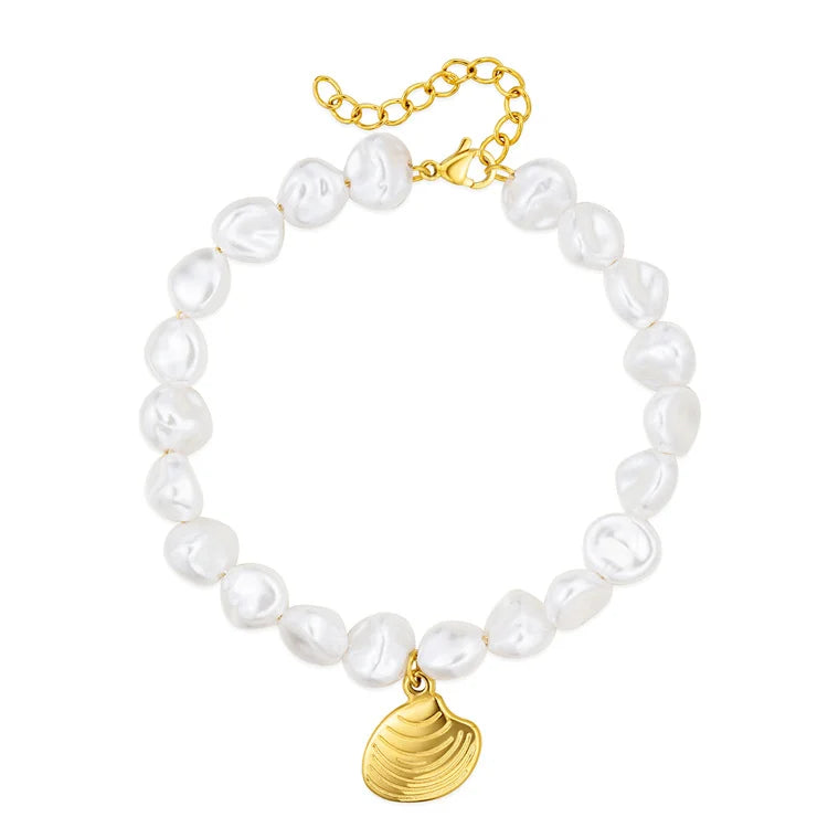 Vintage Luxury Pearl Bracelet Custom Gold Plated Charm Bracelets Women