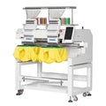 Disen 12/15 Colors Double Heads Cap Flat Shirt Computerized Embroidery Sewing Machine Price 2 Head Computer Embroidery Machine