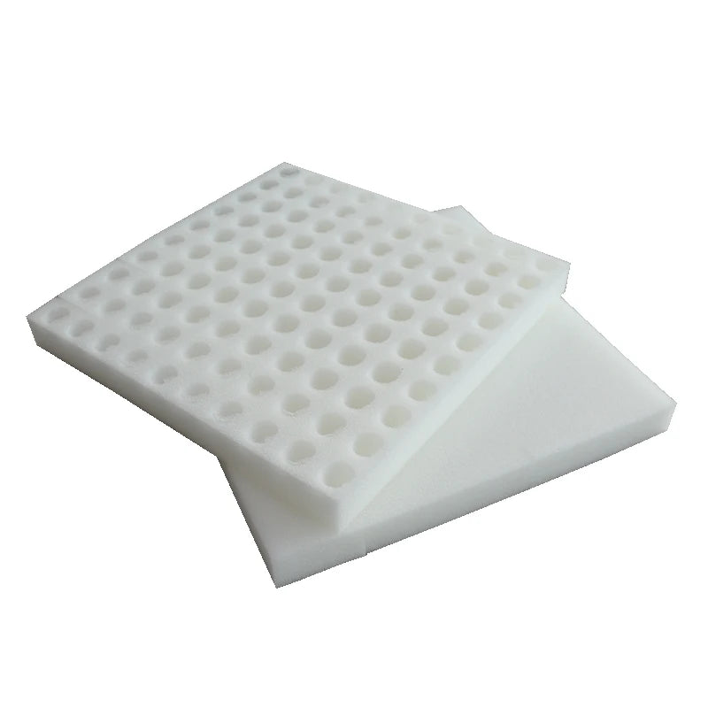 100 Pieces White 100 Well Seed Growing Square Cubic Seedlings Hydroponic Foam Polypropylene Sponge Soilless Cultivation