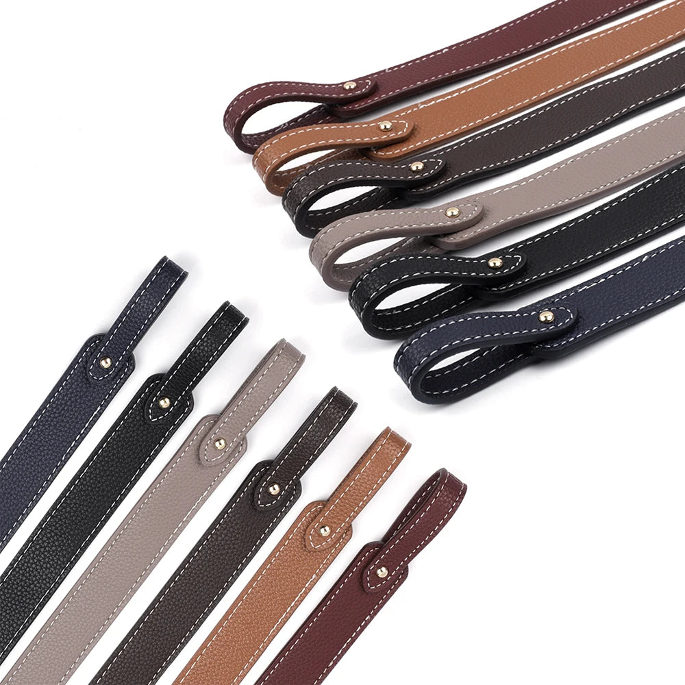 2Pcs/Pai Bag Strap PU Leather Bag Handle Adjustable Handle Strap Lady Shoulder Bag DIY Replacement Accessories