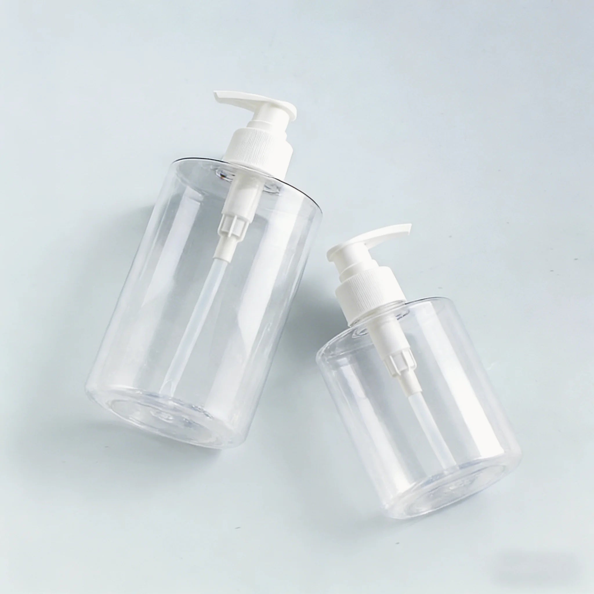 Packaging 300ml 500ml Transparent Glossy Face Wash Bottle