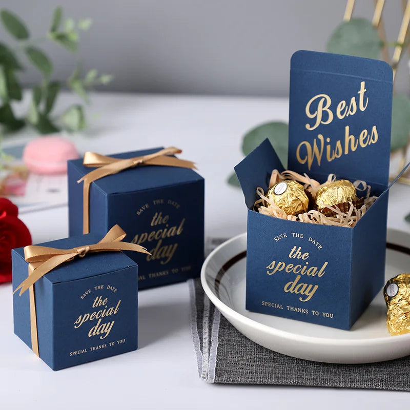 Accept Sample Chocolate Storage Paper Packaging Boxes Luxury Gift Box Wedding Favor Candy Box