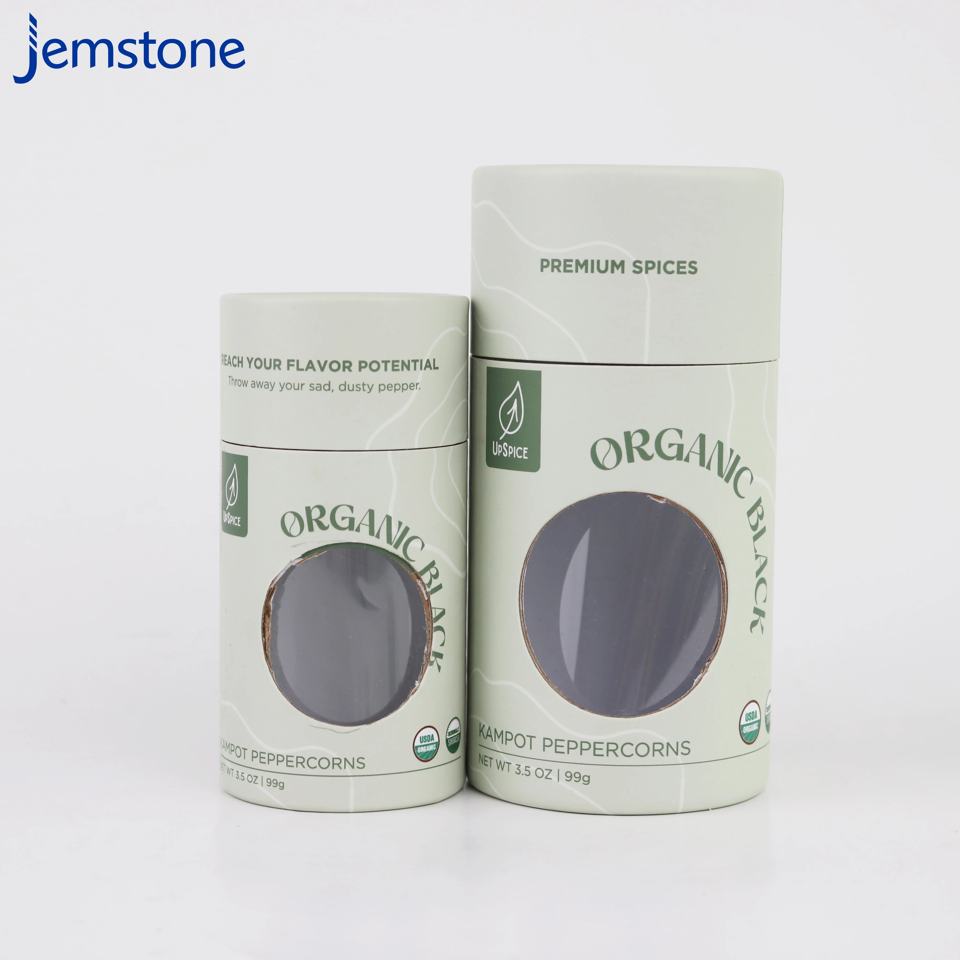 Eco Friendly Gift Packaging Cylinder Round Candy Chocolate Nut Cookie Tea Cardboard Paper Tube Pvc Window Gift Paper Tube