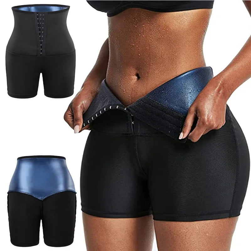 Wholesale New High Waist Coated Gym Shorts Sweat Pants Waist Girdle Women Yoga Pants
