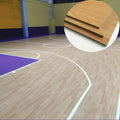 Professional Sports Floor Manufacturer Indoor Basketball Court Floor PVC 3mm-8mm High-Resilience Waterproof Wooden Grain