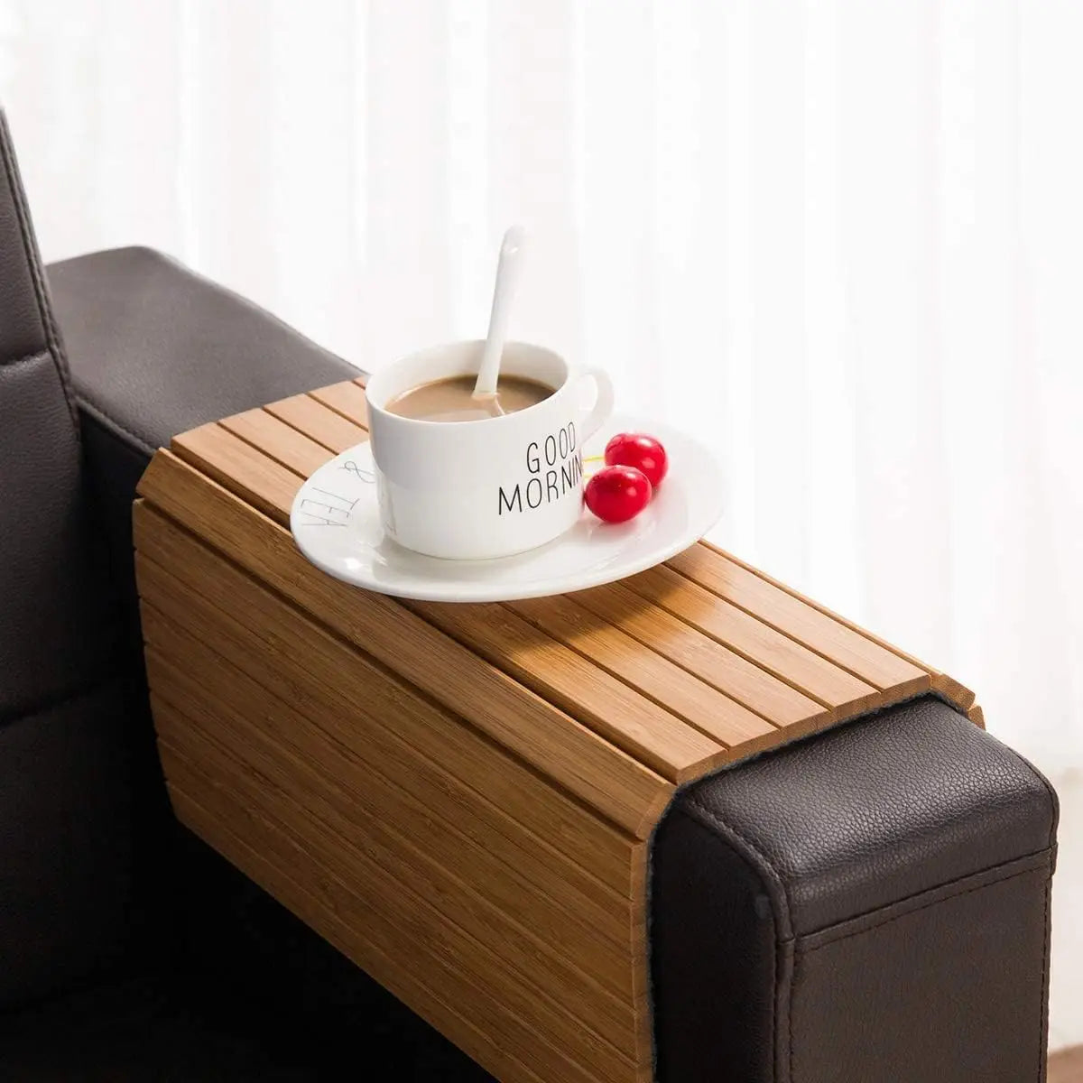 Sofa Arm Tray Table Flexible/Foldable Sofa Tray Couch Arm Table Perfect for Drink Snacks Great Arm Tray for Couch Armrest