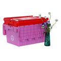 Gisco Industrial Extra Large PP Nestable Stack Crate with Lids Customizable Logo Multi-Color Options for Moving