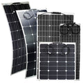 240W PERC IBC High-efficiency Photovoltaic Flexible Board Source Charger for RV Ocean Roof Batteries and Off-Grid Use