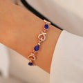 SC Wholesale Fashion Trendy Rhinestone Bracelet Delicate Hollow Bracelet Colorful Heart Shaped Bracelets for Women Jewelry