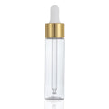 1 oz PET Cosmetic Skin Care Dropper Bottle 30ml Essential Oil Pump Sprayer Sealing Screen Printing Skin Care Serum Packaging