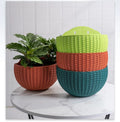 21cm Colorful Semicircular Wall Hanging Flower Pot