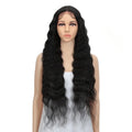Wholesale 31 Inch Synthetic Lace Front Wig Ombre Gold Cosplay Water Wave Lace Front Synthetic Wig for Black Women