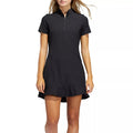 High Quality One Piece Soft Outdoor Wear Front Zip Women Golf Tennis Dress with Inside Shorts
