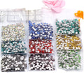 Wholesale Flat Black Sewing Rhinestones Stock Crystal Glass Drill for Wedding Dresses DIY Clothing