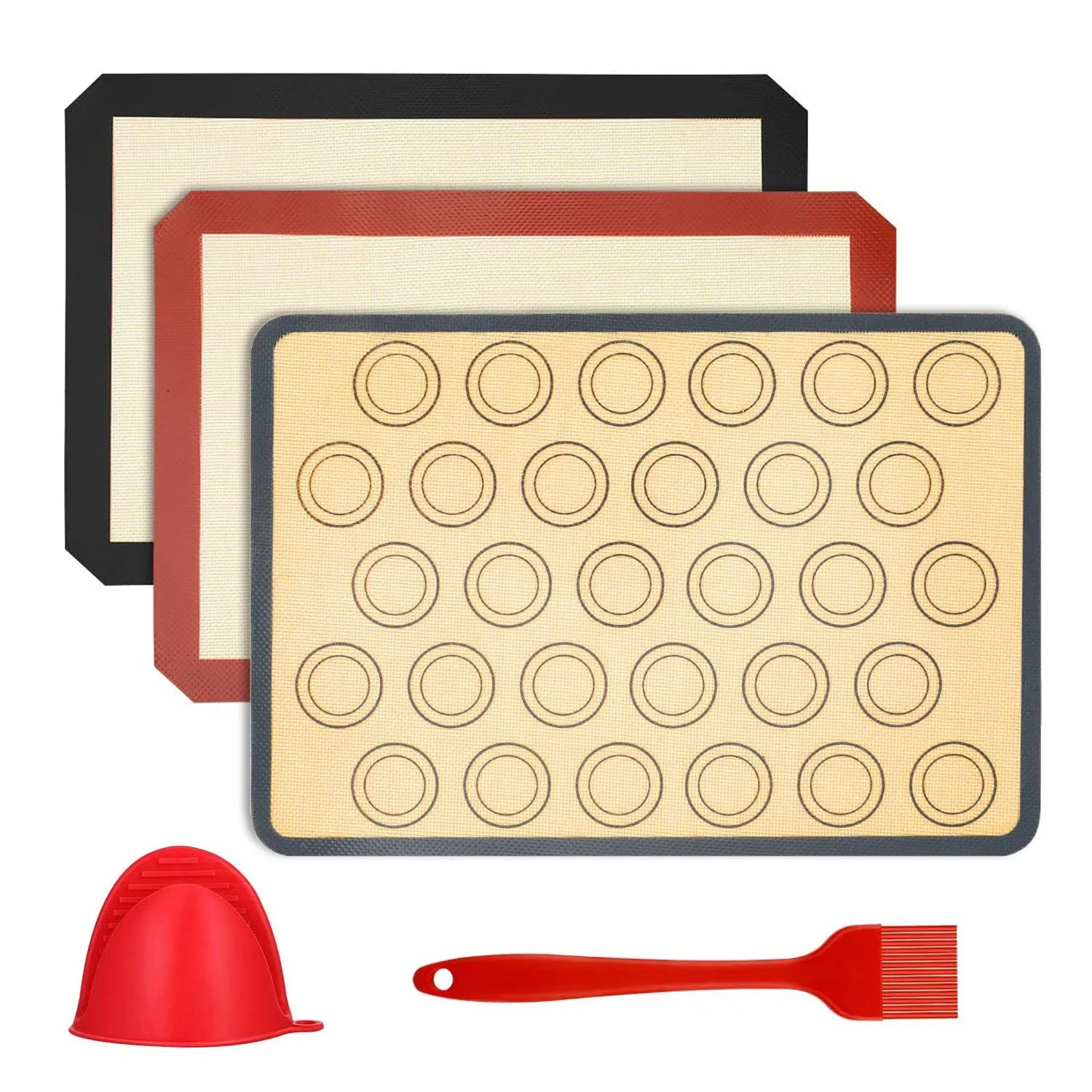 Wholesale Anti-Slip Non-Stick Silicone Pastry Mat Multi-color Oven Safe Dishwasher Safe Antistatic Eco-Friendly Baking Sheet