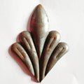 160x115mm Wrought Iron Components Elements Leaves and Flowers for Staircase Railing Parts Fence Gate