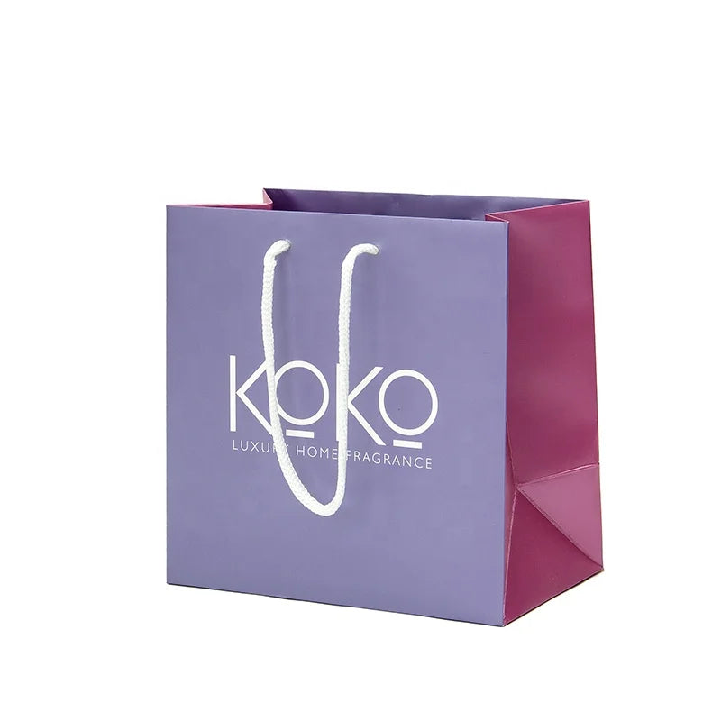 Custom Shipping Bagsgift Bags Paper Boutique Shopping Bags With Optional Handles for Cosmetics and Clothing Retail