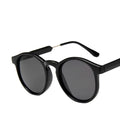 2024 Texture Round Frame  New Trend Retro Transparent Fashion Sunglasses