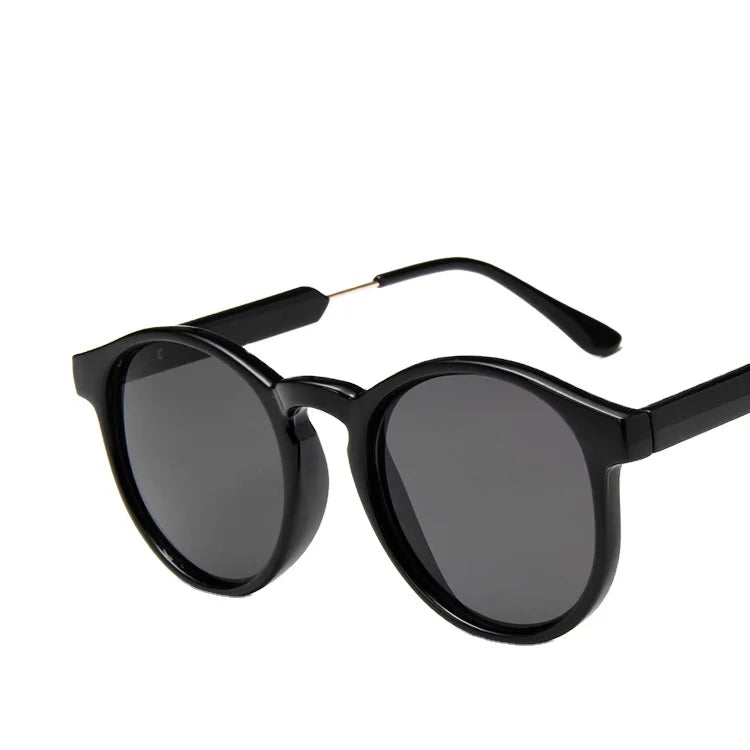2024 Texture Round Frame  New Trend Retro Transparent Fashion Sunglasses