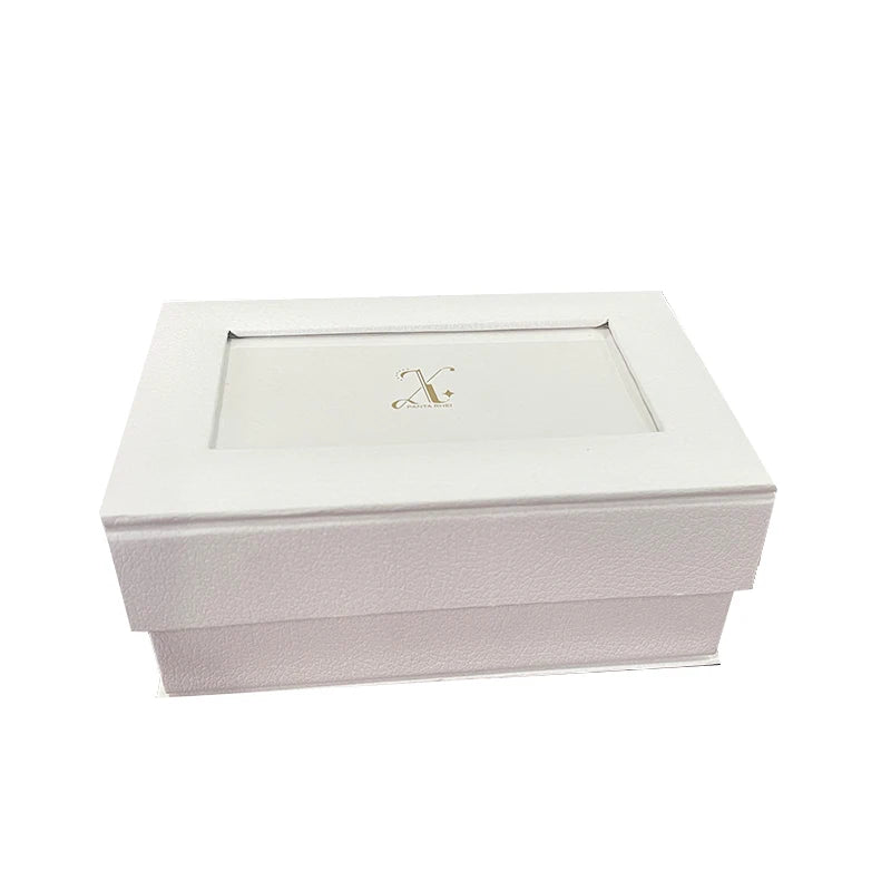 Custom Low MOQ Luxury Magnetic Gift Box Large Folding Cardboard Black Luxury Gift Boxes With Handle Magnetic Lid