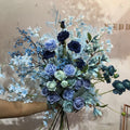 JH230071 New Holding Silk Artificial Flower Wedding Bouquet Flowers for Decoration Wedding Artificial for Home Decor