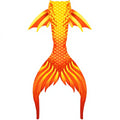 Fluke Mermaid Fin Adult Tail Monofin 2-Piece Bikini Swimwear Striped Floral Geometric XL Size Unisex Spandex/Polyester Print