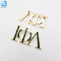 Iota Phi Lambda Dark Green Rhinestone Gold Alloy Brooch for Great Female Entrepreneur 1929 Iota Phi Lambda Women Sorority Pins