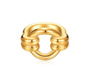 Milskye Modern Custom Fine Fashion Jewelry for Women 925 Silver 14k Gold Plated Chunky Circle Rings