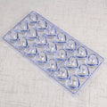 Custom Heart-shaped Chocolate Polycarbonate Mold Molde De Policarbonato Para Chocolate Cake Tools 3D DIY Plastic Chocolate Mold
